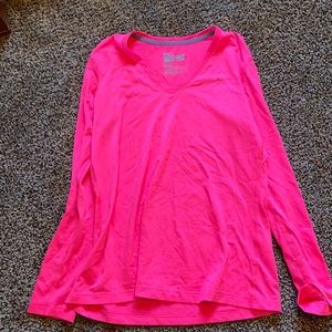 Nike Pink Dri-Fit long sleeve shirt